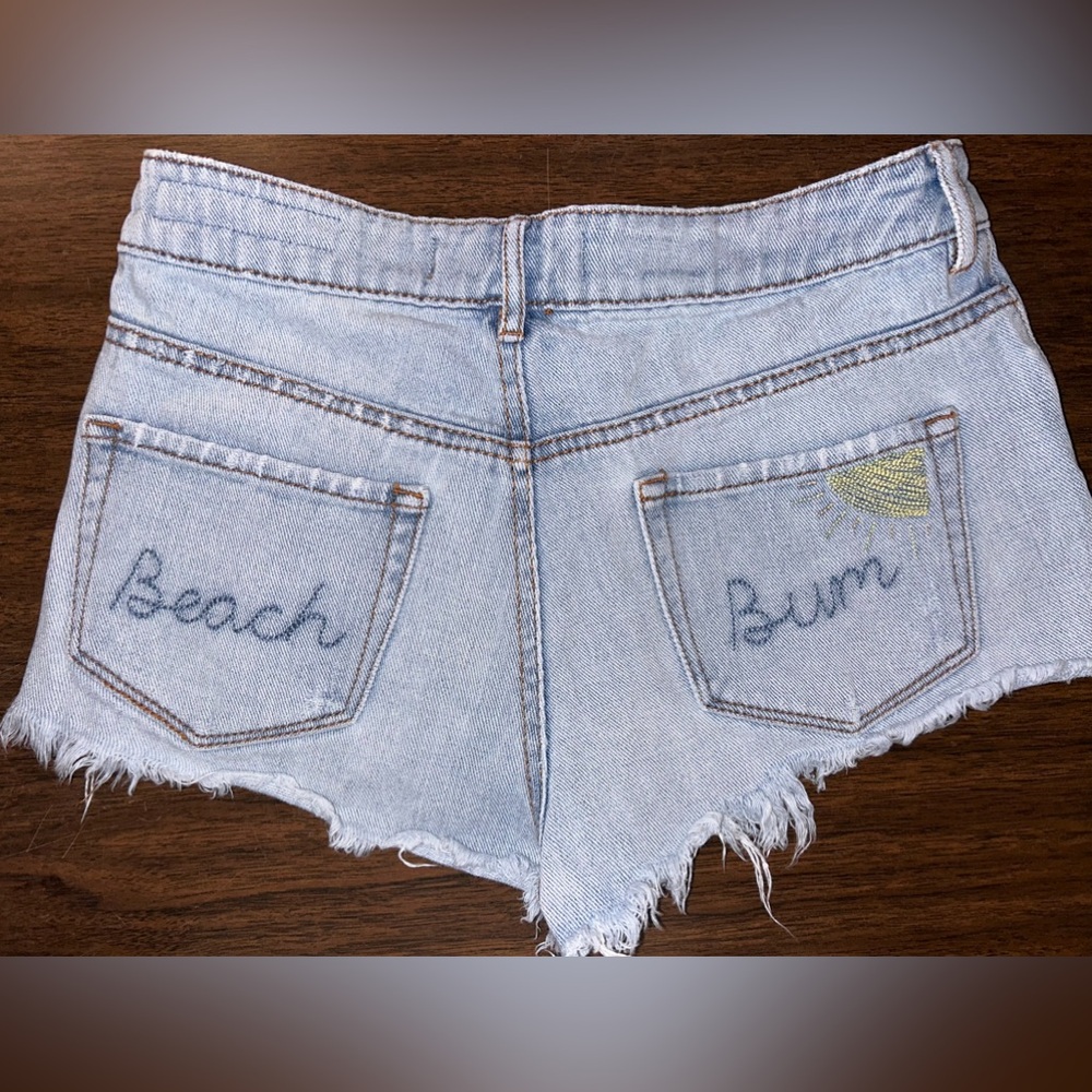 Vintage, personalized, denim shorts. Low-rise and adorable!!!!